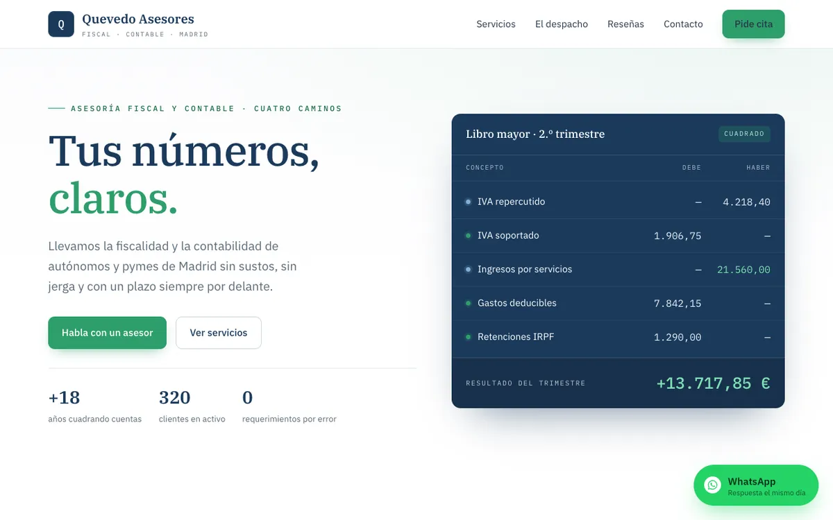 Web de muestra para Asesoría