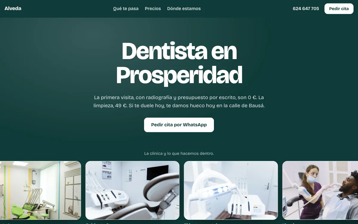Web de muestra para Clínica dental