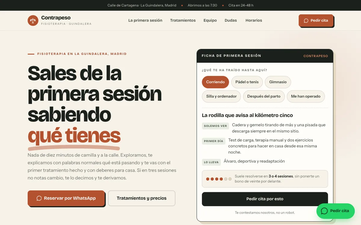 Web de muestra para Fisioterapia