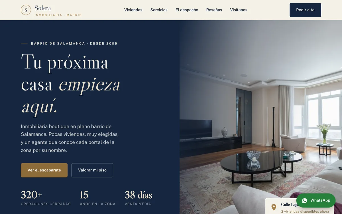 Web de muestra para Inmobiliaria