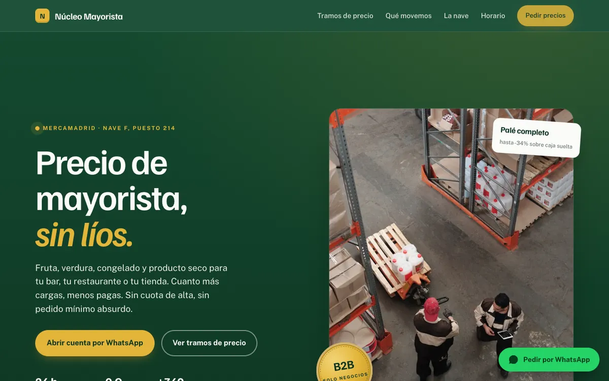 Web de muestra para Mayorista