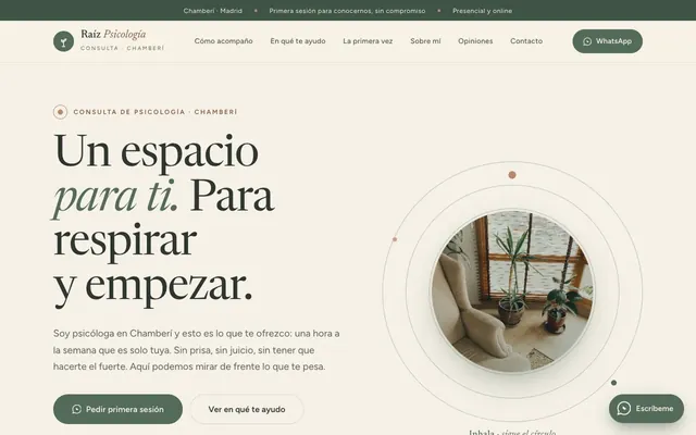 Captura de la web nueva
